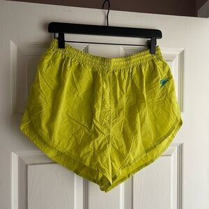 Vintage bright green Speedo shorts